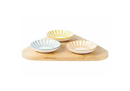 Cosy & Trendy Aperoset Copa met serveerplank & 3x bowl D10cm x H2,5cm
