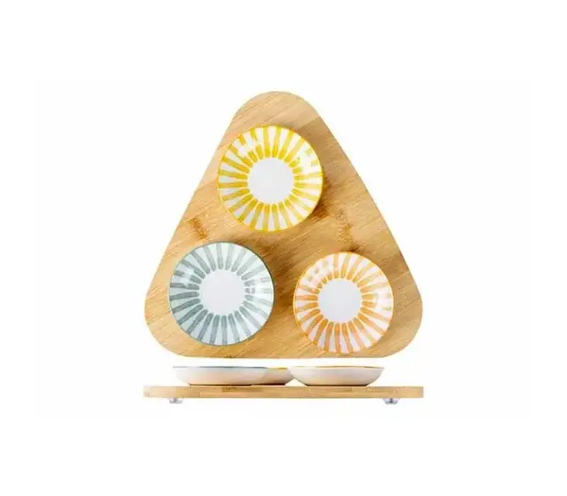 Aperoset Copa met serveerplank & 3x bowl D10cm x H2,5cm