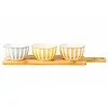 Cosy & Trendy Aperitif-Set Copa mit Servierbrett und 3 Schalen (Durchmesser 11,5 cm, Höhe 5 cm)