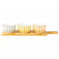Aperoset Copa met serveerplank & 3x bowl D11,5 x H5 cm