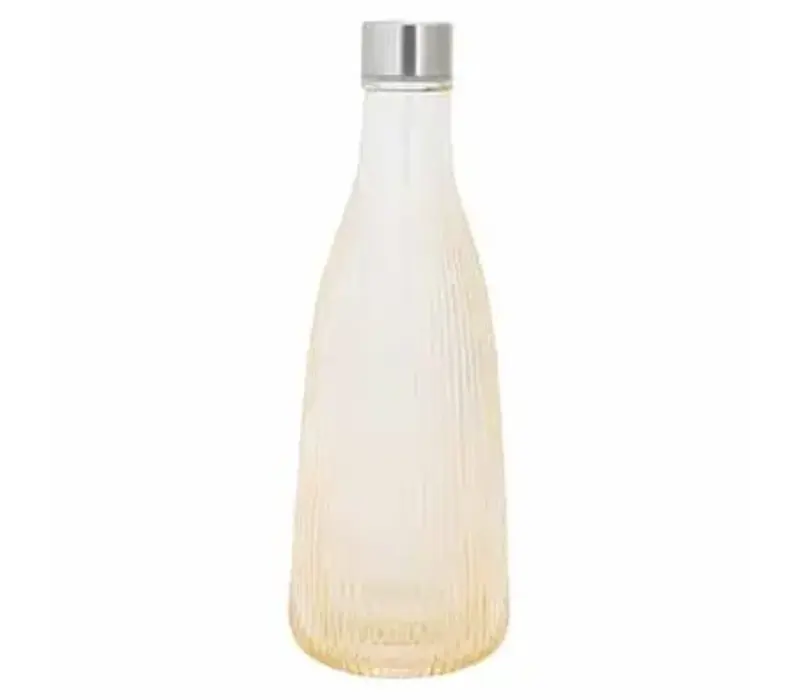 Fles met dop Atla 1 L D10,1xH28cm - Sparkling Champagne