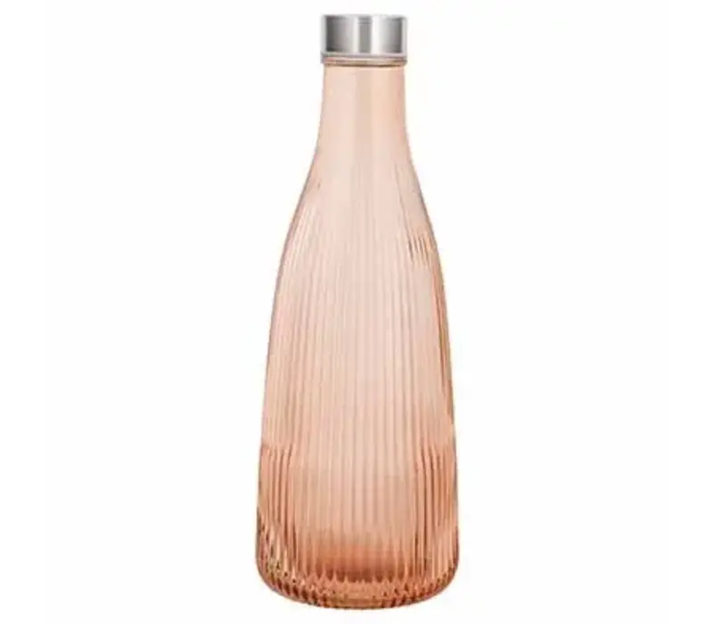 Bottle with cap Atla 1 L D10.1xH28cm - Bronze