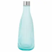 Fles met dop Atla 1 L D10,1xH28cm - Mineral Green
