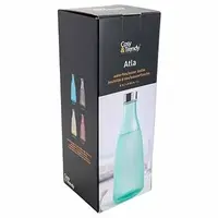 Bottle with cap Atla 1 L D10.1xH28cm - Mineral Green