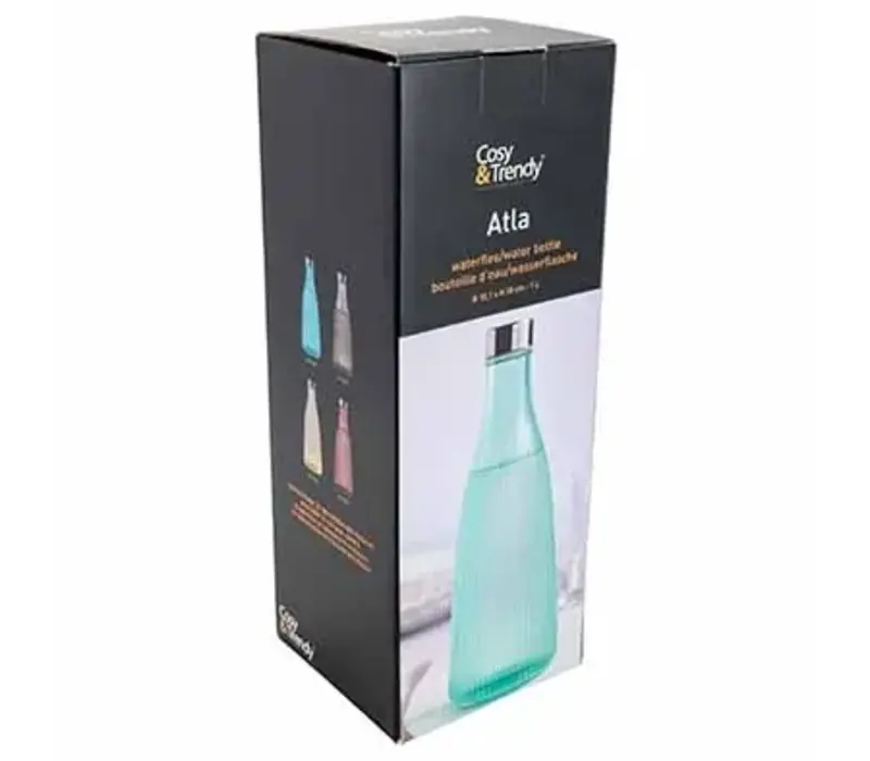 Bouteille avec bouchon Atla 1 L D10,1 x H28 cm - Mineral Green