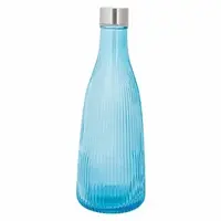 Bottle with cap Atla 1 L D10.1xH28cm - Azure Blue