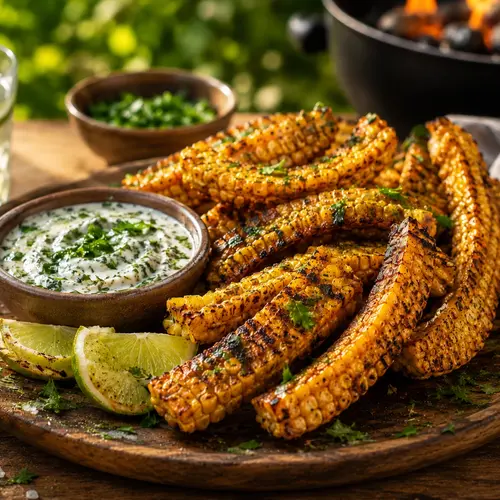 Gegrilde maïsribbetjes