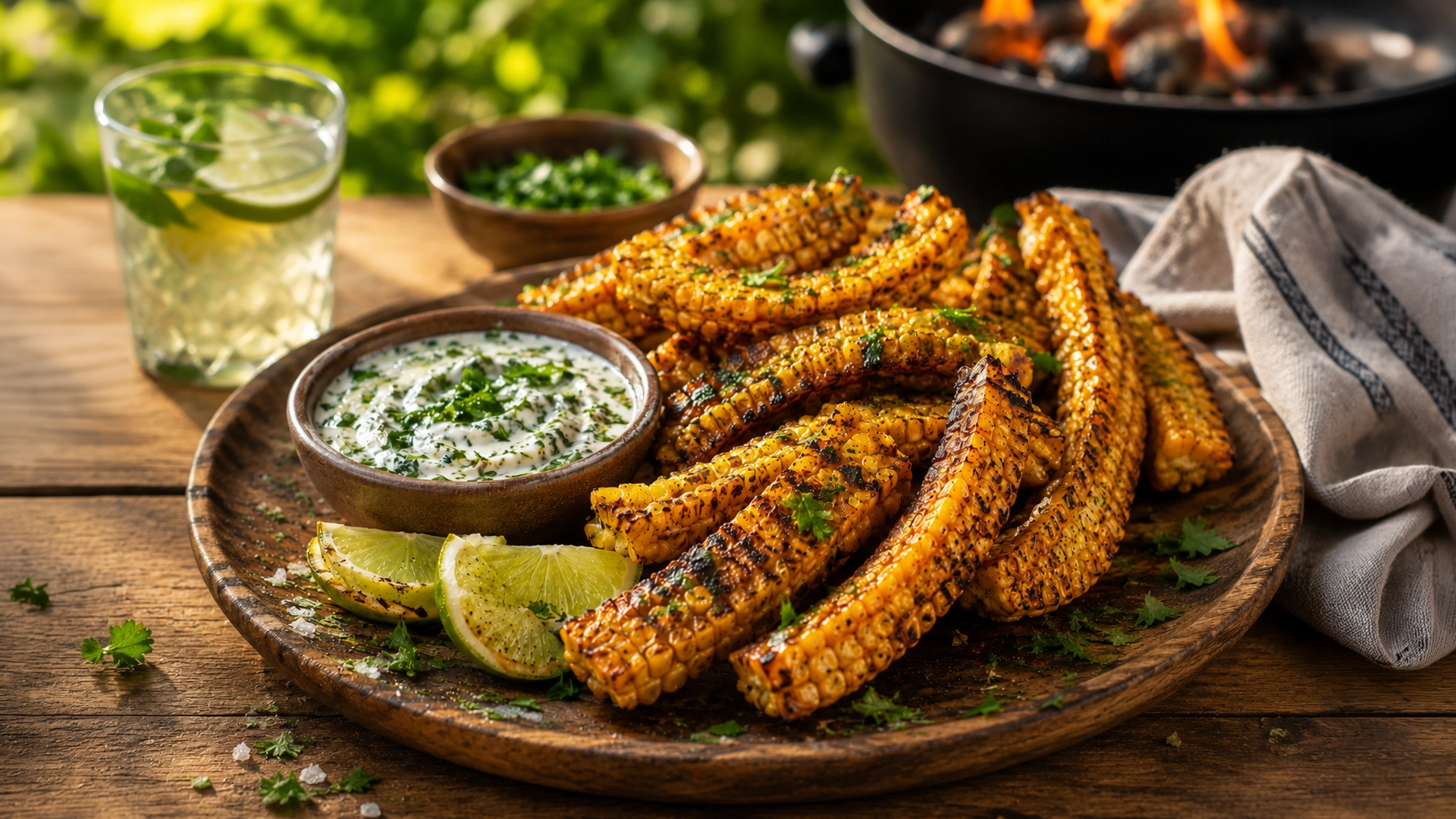 Gegrilde maïsribbetjes