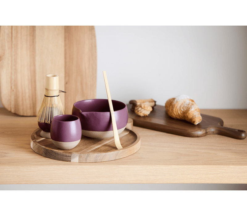 Matchaset 5-delig, Aubergine