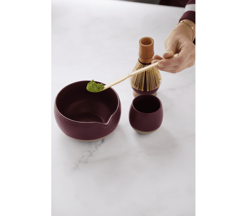 Coffret matcha 5 pièces, Aubergine