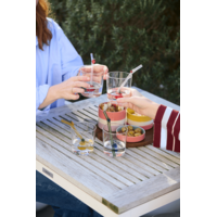 Glas- und Strohhalm-Set mit Traube - 300 ml
