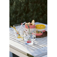 Ensemble verre et paille avec ananas - 300 ml