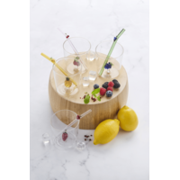 Ensemble verre et paille à cerise - 300 ml