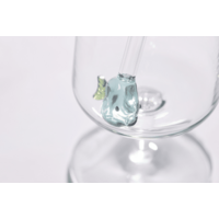 Wiederverwendbare Glasstrohhalme mit Nemo-Fisch-Motiv – 2 Stück & Bürste – 20 cm