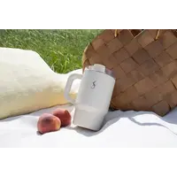 Big Cup Mini Stainless Steel Insulated Mug Cream - 0.8 L