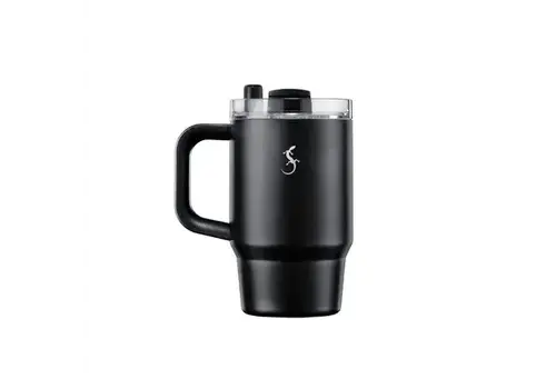 Lurch Big Cup Mini-Isolierbecher aus Edelstahl, schwarz – 0,8 l
