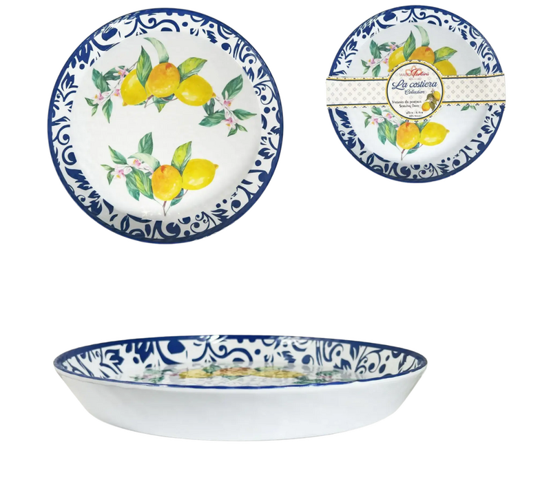 Limoni Due - Ronde schotel in melamine 35 x 4 cm