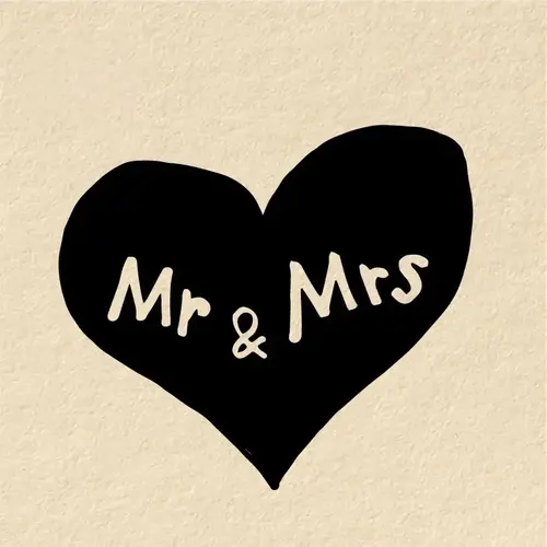 Geschenkkarte – Mr & Mrs 