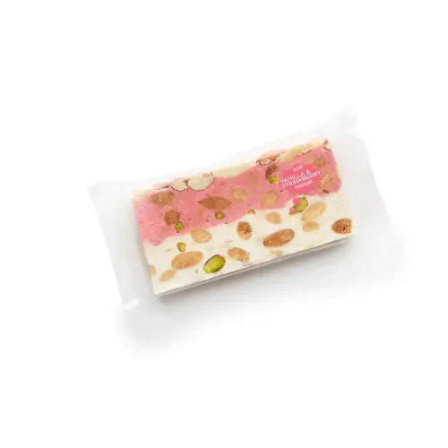 Nougat en tranche vanille-fraise 100 g 