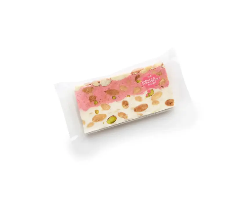 Nougat Slice Vanilla Strawberry 100 g
