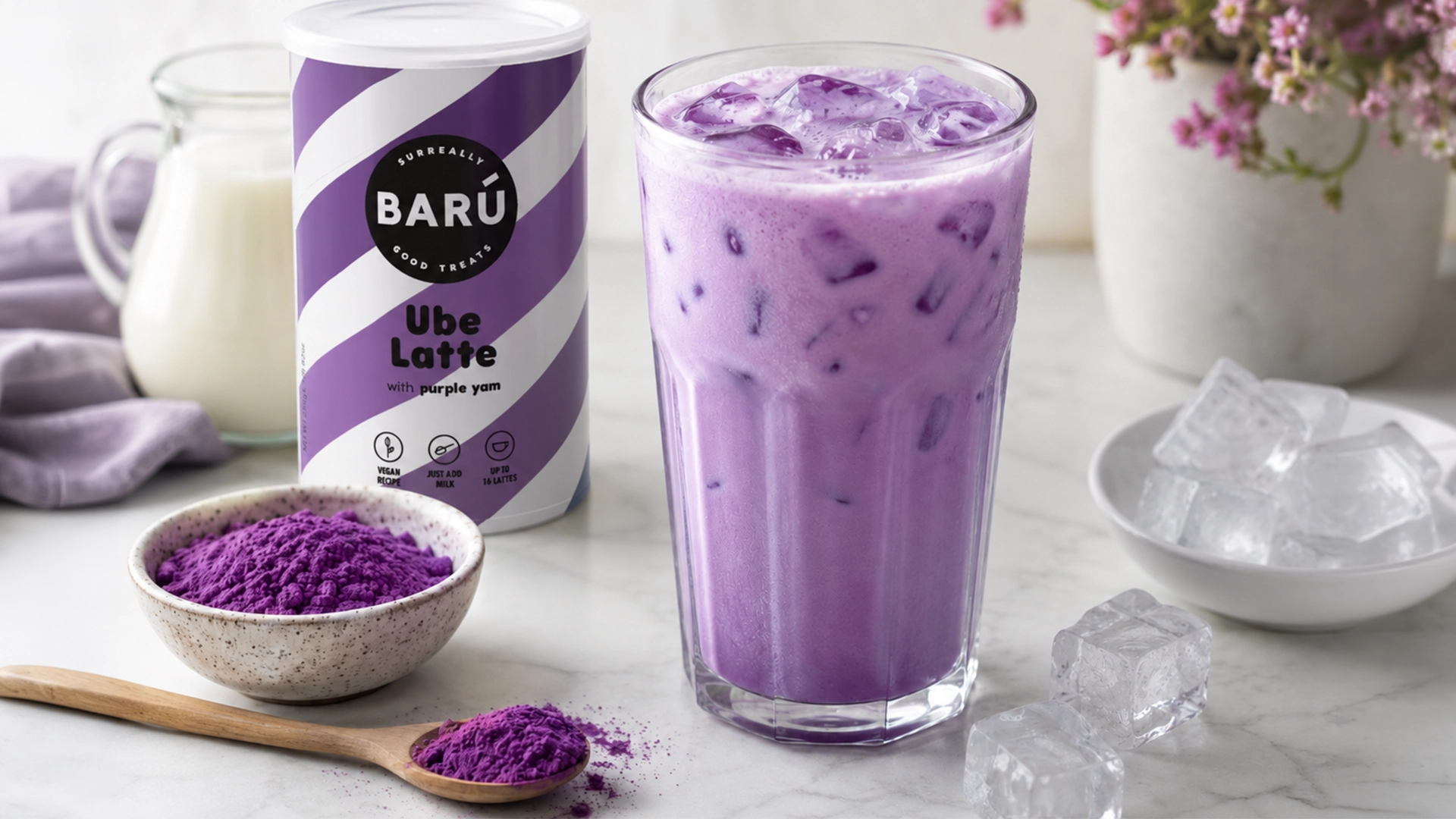 Iced Ube Latte