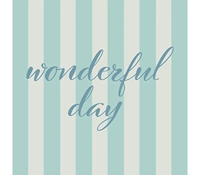 Servietten So Wonderful Hellblau 33 x 33 cm