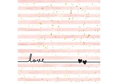 Braun & Company Serviettes Love Line 33 x 33 cm