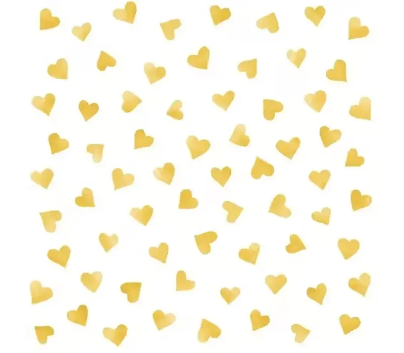 Napkins My Hart Gold 33 x 33 cm