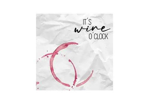 Braun & Company Servietten Wine o Clock 25 x 25 cm