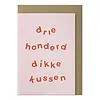 Papette Driehonderd dikke kussen greeting card