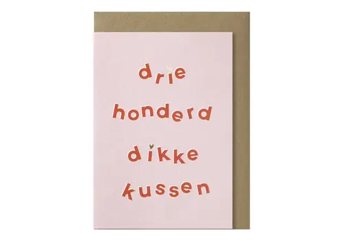 Papette Driehonderd dikke kussen greeting card