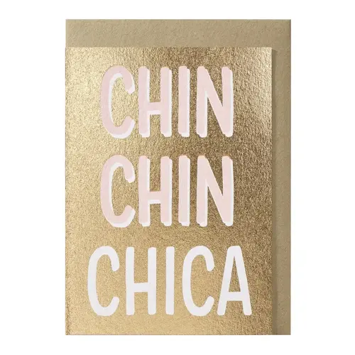 carte de vœux Chin chin chica 