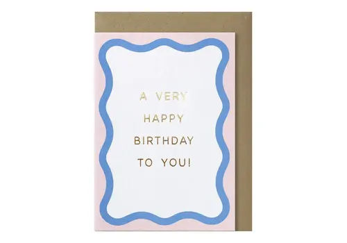 Papette Carte de vœux A Very Happy Birthday To You!