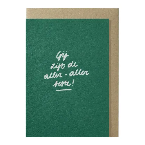 Gij zijt de aller-aller beste! Carte de vœux 