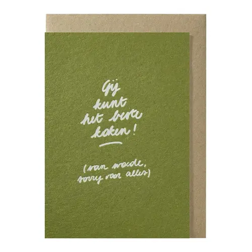 Gij kunt het beste koken! Carte de vœux 