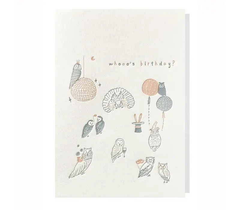 Whooo's Birthday? Grußkarte