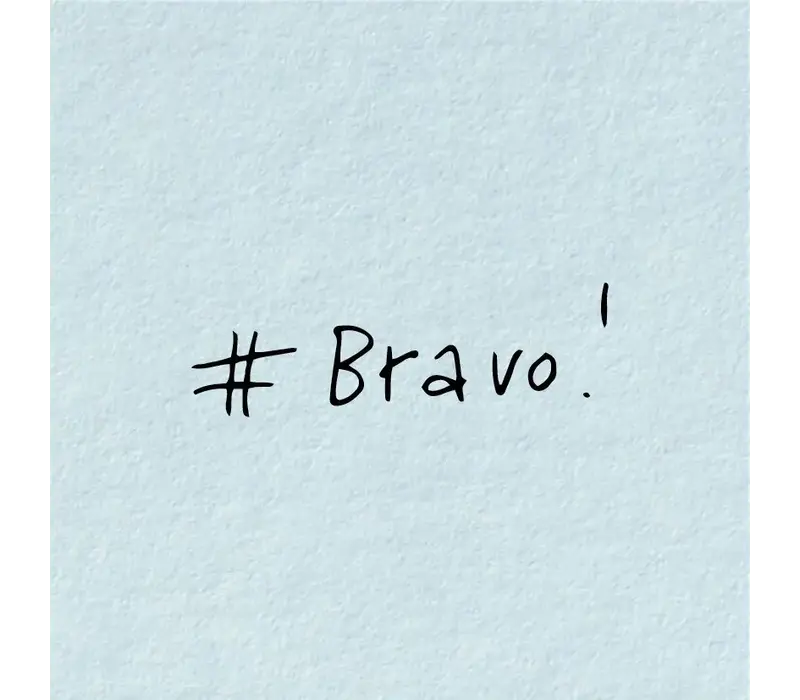 Geschenkkarte - # Bravo!
