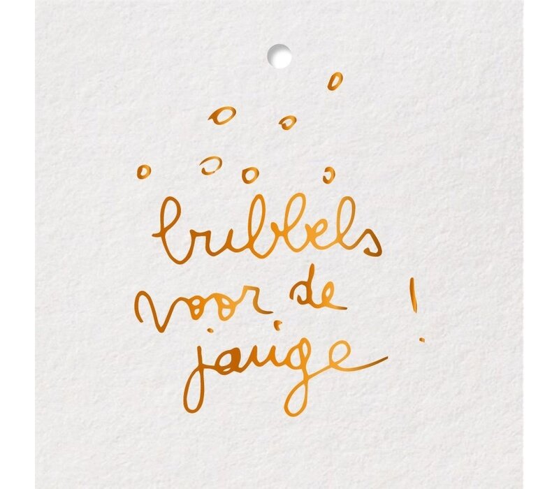 Kadokaartje - Bubbels voor de jarige!