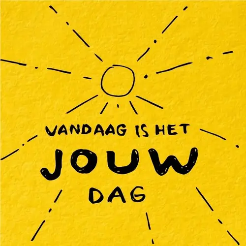 Geschenkkarte – Vandaag is jouw dag 