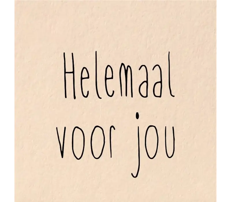 Kadokaartje - Helemaal voor jou