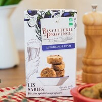 Biscuits apéritifs aubergine et thym 90 g