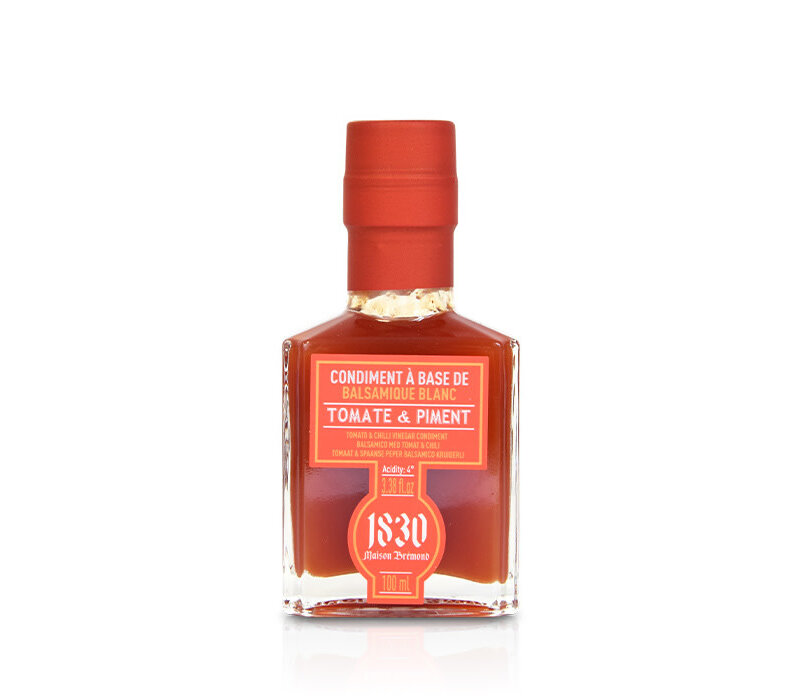 White balsamic vinegar with tomato & chili 10 cl