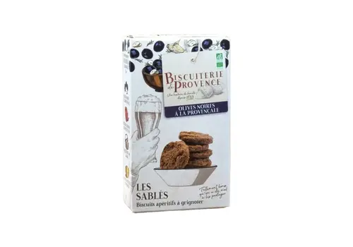 Apero Koekje Zwarte Provençaalse Olijven 90 g