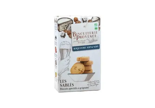 Biscuits apéritifs Roquefort AOP et noix 90 g
