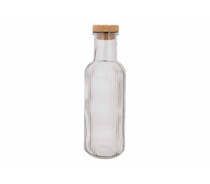 Raya Carafe 1 L with cork - grey