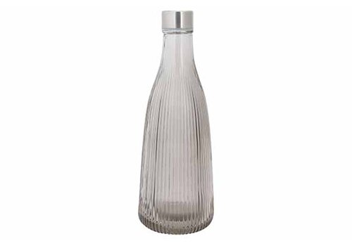 Cosy & Trendy Fles met dop Atla 1 L D10,1xH28cm - Smokey Grey