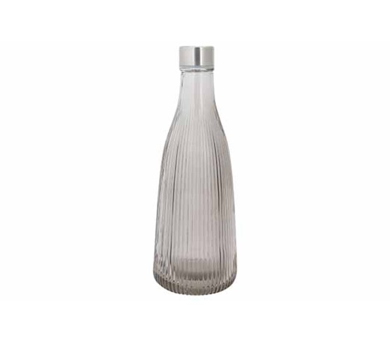 Flasche mit Verschluss Atla 1 L D10,1 x H28 cm - Rauchgrau