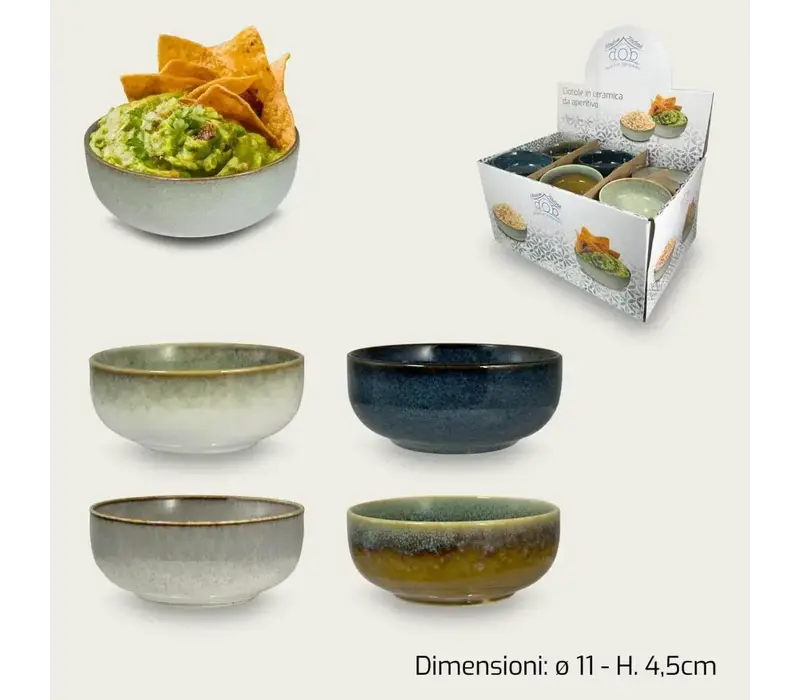 Coupelle finger food 200 ml, large et basse - céramique, Ø 11 x 4,5 cm