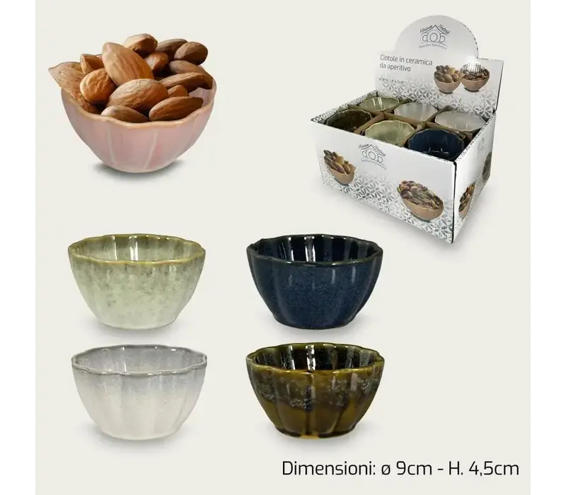 Fingerfood-Schälchen 130 ml, rund und hoch - Keramik, Ø 9,5 x 5 cm