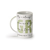 Mug Green Tea 0,3 L - porcelaine, les noms de thés verts et blancs en motif